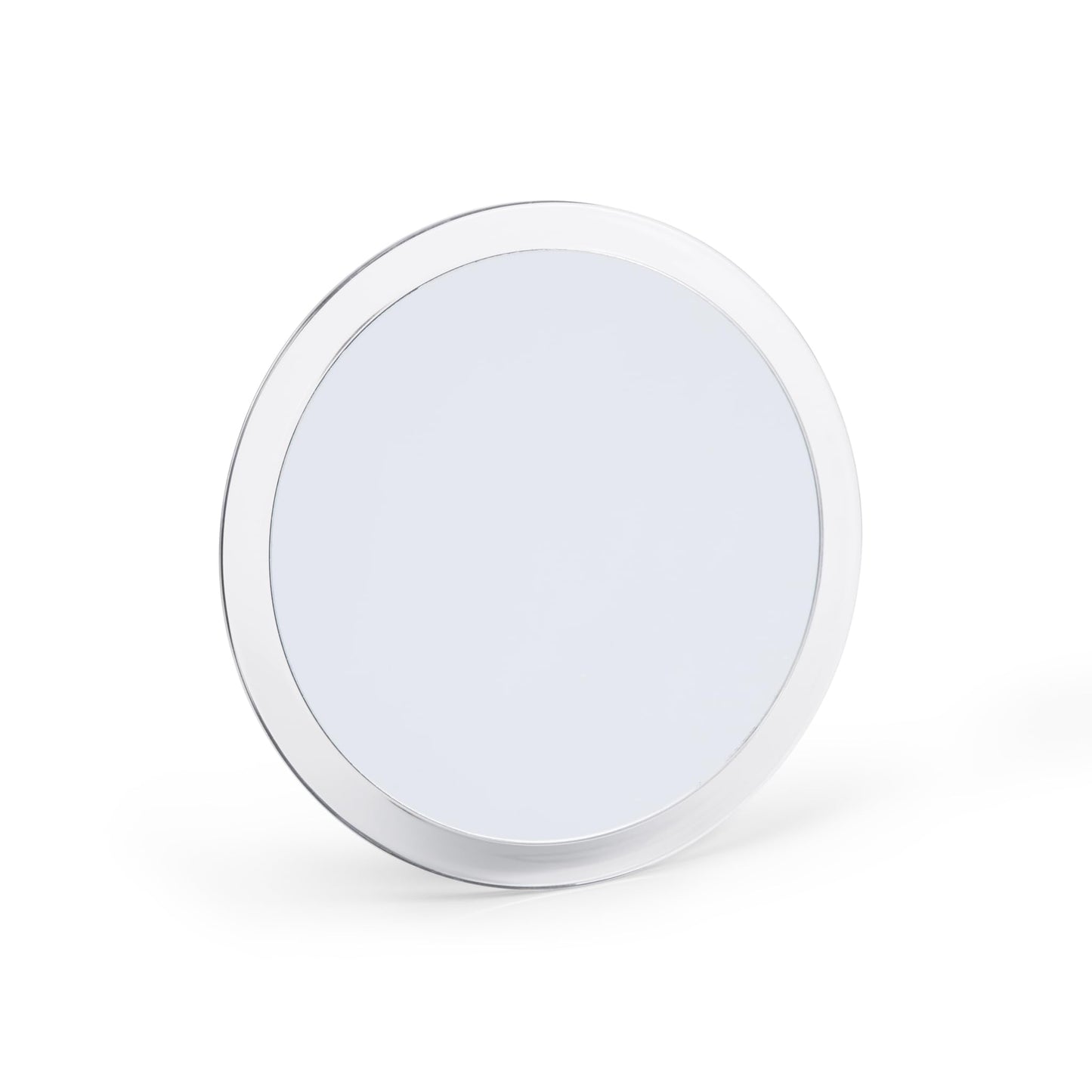 Jerdon Portable Travel Makeup Mirror - 9” Diameter Frame with 5X Magnification - Suction Cups Allow Wall Mounting - Travel Case Included - Model JSC5
