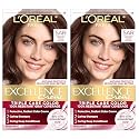 L'Oreal Paris Excellence Crème Permanent Hair Dye, Triple Care Hair Color with Hyaluronic Acid for 100% Gray Coverage, 5AR Medium Maple Brown, 1 Kit