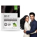 BSY Noni Dark Brown Hair Color Shampoo, Hair Dye, Hair Color Shampoo, 20mlx10 Sachets (Dark Brown, 20mlx10)
