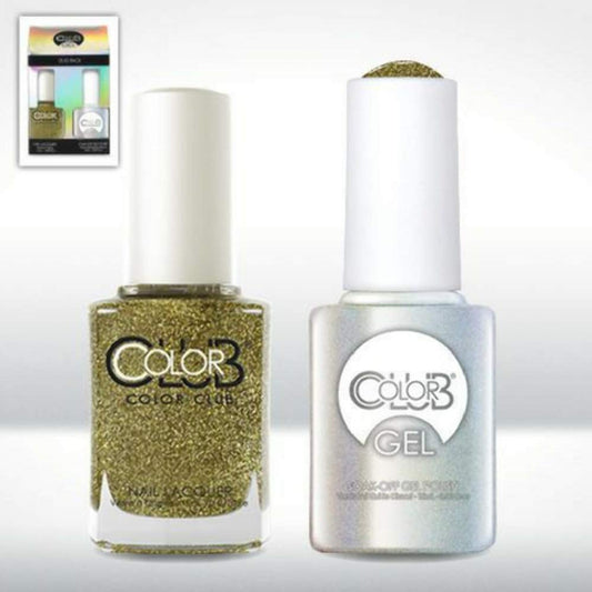 Color Club Gold Glitter Color Club Gel + Lacquer Duo Includes 1 Each Of 05kgel780 and 05a780, 0.5 fluid_ounces Beauty & Personal Care Color Club