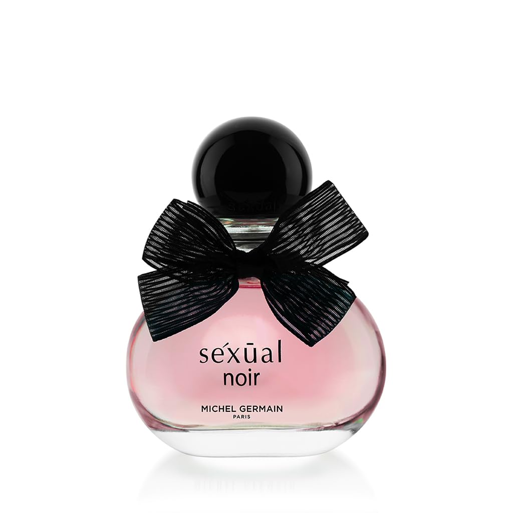 Michel Germain Sexual Noir Eau de Parfum Fragrance Spray, Notes of Strawberries, Pink Orchid, Warming Vanilla, Long-Lasting, Warm Floral & Sensual Gift for Her, 1.4 Fl Oz