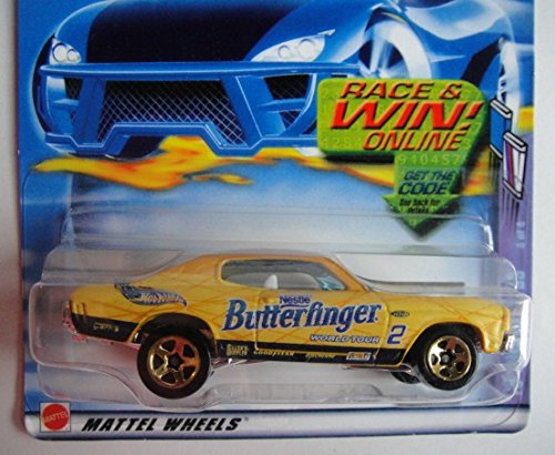 Hot Wheels Yellow '70 Chevelle SS #98 Nestle Butterfinger Race & Win Online Card