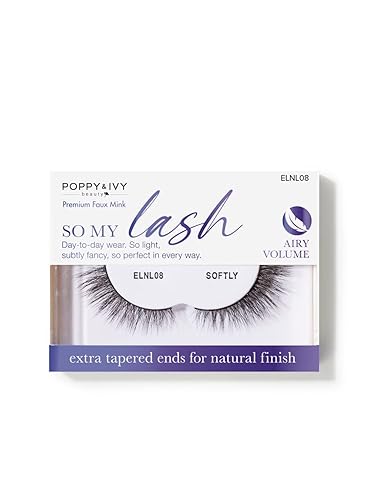 Absolute New York Poppy and Ivy Beauty The Signature So My Lash Eye Lashes, Neutral, Women Make-up Cosmetic Accessories (ELNL08 Softly)
