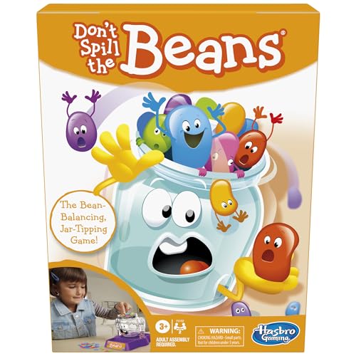 Hasbro Gaming Don't Spill The Beans Game for Kids, Easy and Fun Balancing Game for Children Ages 3 and Up, Preschool Games for 2 Players, Kids Board…
