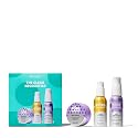 The Clear Necessities Cleansing oil, foaming cleanser, and clay mask value set.