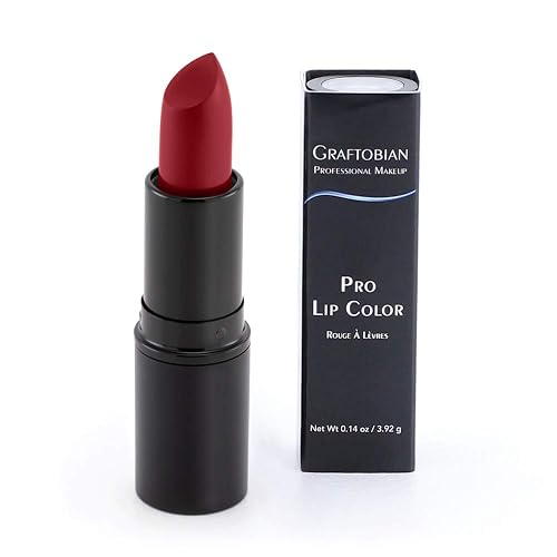 Graftobian Professional Color Lipstick - Ultra Long-Wearing, Comfortable Texture, Full Range of HD Shades, For All Skin Tones and Undertones, Velvety