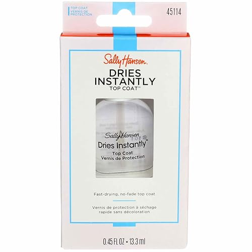 Sally Hansen Dries Instantly Top Coat 0.45 Ounce (13.3ml) (2 Pack) Beauty & Personal Care Sally Hansen