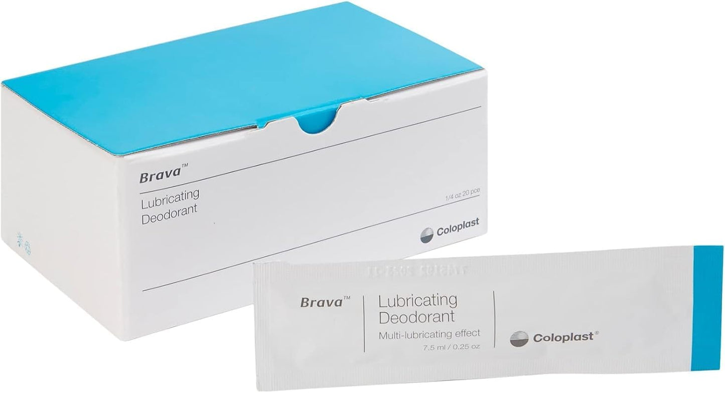Brava Lubricating Deodorant 0.27 oz. Packet 12060, 20 Ct Beauty and Personal Care Coloplast