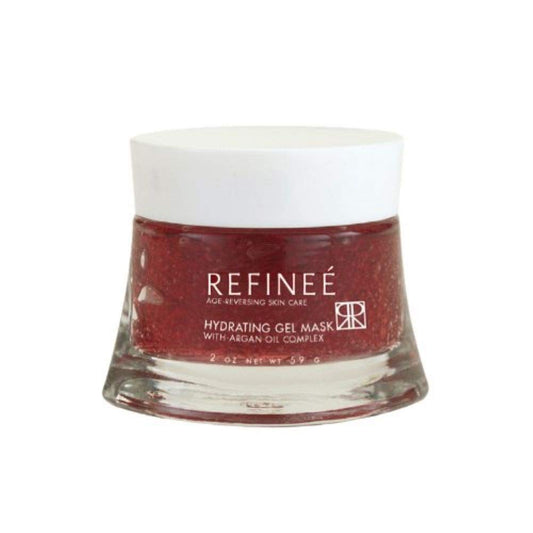 Refinee Hydrating & Repairing Gel Face Mask with Argan Oil for Dry & Damaged Skin 2oz Beauty & Personal Care Refinee