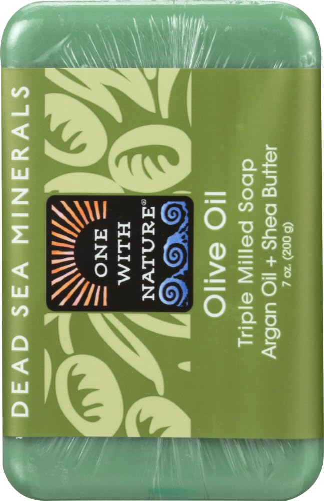 ONE WITH NATURE DEAD SEA BAR SOAP,OLIVE, 7 OZ Beauty & Personal Care One With Nature