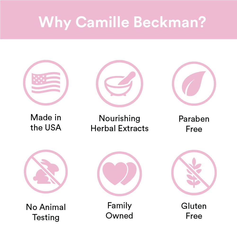 Camille Beckman Glycerine Rosewater Scented Glycerine Bar Soap for Hands, Face and Body, 3 Bars at 3.5 Ounces Each