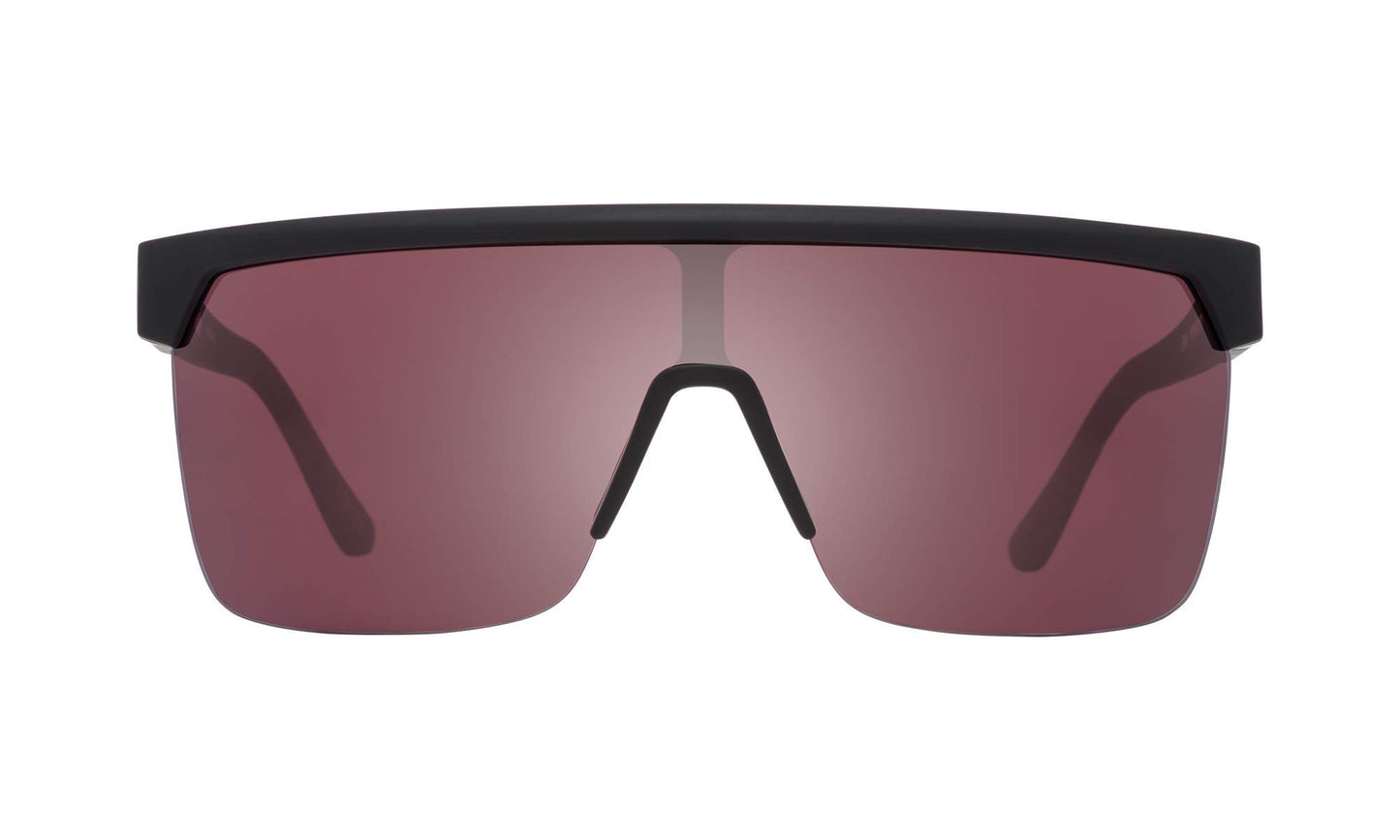 Flynn 5050 Matte Black - HD Plus Rose with Silver Spectra Mirror