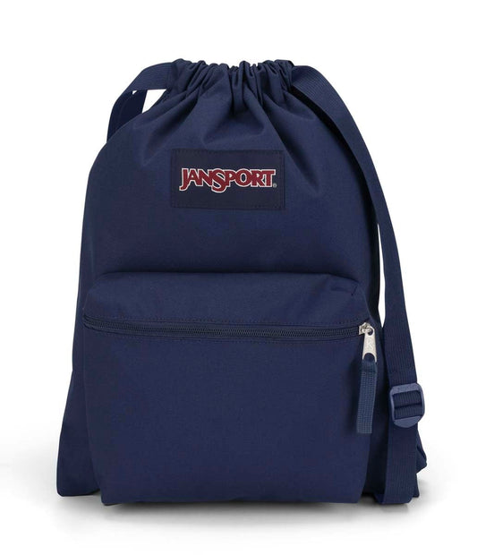 JanSport Unisex's Drawsack Small Backpack, Navy, Navy, 45 x 33.5 cm