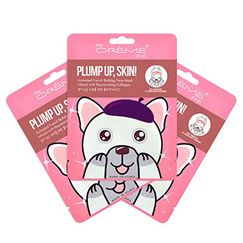 The Crème Shop Plump Up, Skin! Animated Face Mask - Korean Collagen Face Mask to Improve Fine Lines and Wrinkles for a Firm, Vibrant Complexion