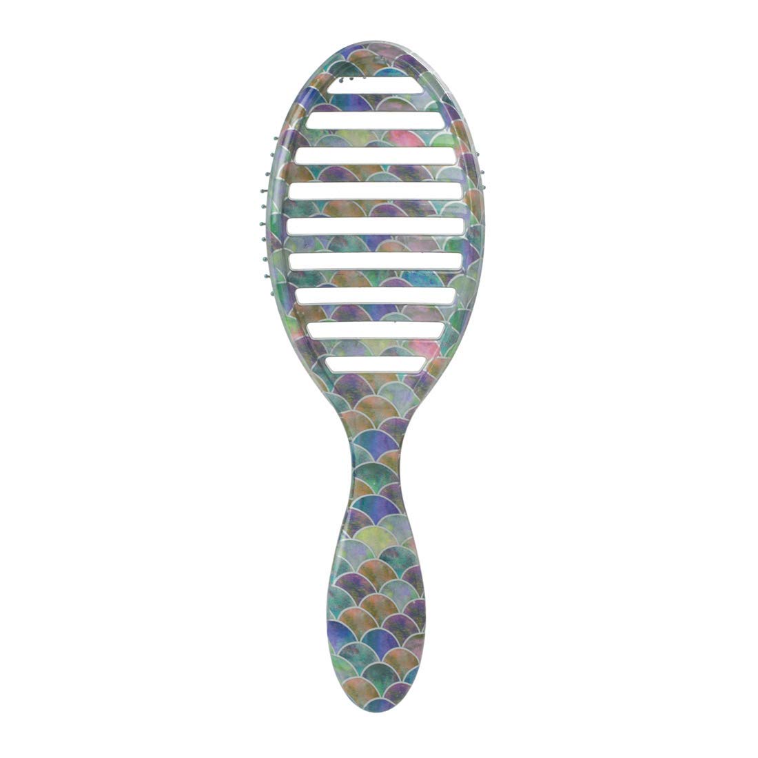 Wet Brush Speed Dry Hair Brush, Mermaid Tail - Vented Design and Ultra Soft HeatFlex Bristles Are Blow Dry Safe With Ergonomic Handle Manages Tangle