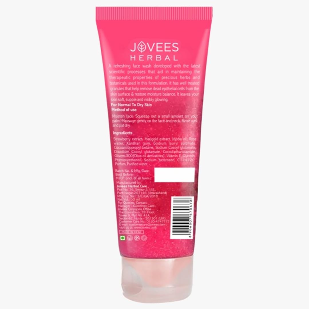 Jovees Daily Use Strawberry Face Wash 50gm