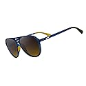 goodr Frequent Skymall Shoppers Polarized Aviator Sunglasses, Large Sized (Mach G), Navy Frame with Amber Gradient Lens, Dark to Light Tint, UV400