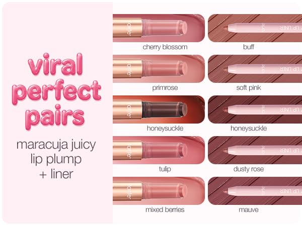 tarte maracuja juicy lip liner - Creamy, Matte, Lip Liner with Hyaluronic Acid with Vitamin E, Vegan & Cruelty-Free, full size, deep mauve Beauty and Personal Care tarte