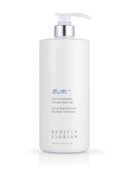 Kerstin Florian Thermal Mineral Shower and Bath Gel | Cleanse and Nourish Skin | Invigorating Mineral Body Wash | Use as Foaming Shower Gel or Bubble