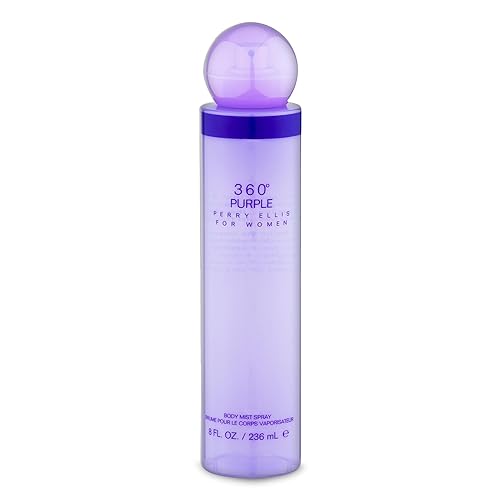 Perry Ellis 360° Purple Body Mist Spray for Women, 8 Ounce