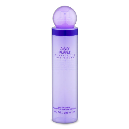 Perry Ellis 360° Purple Body Mist Spray for Women, 8 Ounce