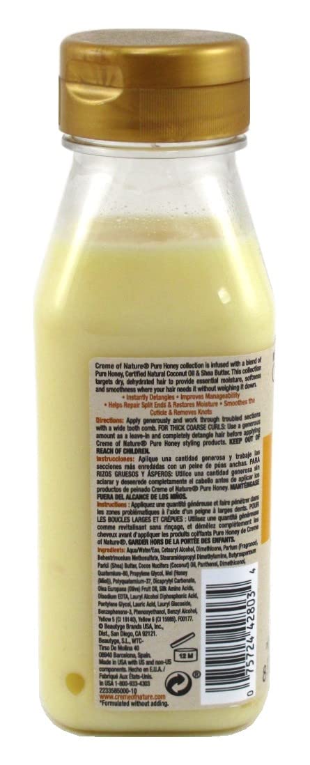 Creme Of Nature Pure Honey Detangler 8 Ounce Leave-In (Pack of 2)