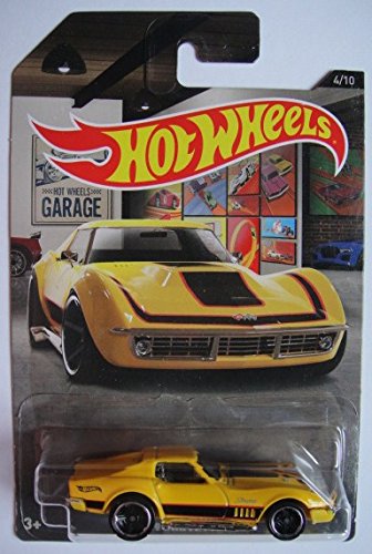 HOT WHEELS GARAGE YELLOW '69 CORVETTE 4/10