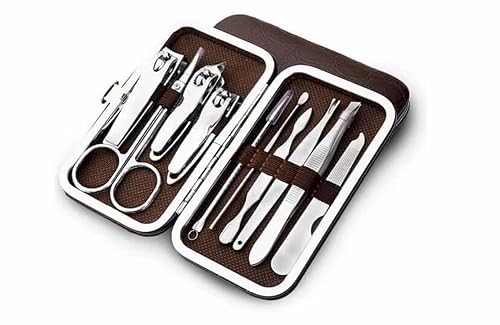 10 PCS Manicure Pedicure Set Nail Clippers - Stainless Steel Manicure Kit - Tools for Nail,Cutter Kitsfor Women or Men,Includes Cuticle Remover