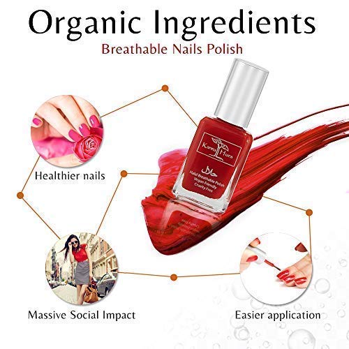 karma organic Beautiful Halal Nail Polish Set- Non-Toxic Nail Art, Vegan and Cruelty-Free Nail Paint Beauty & Personal Care karma organic