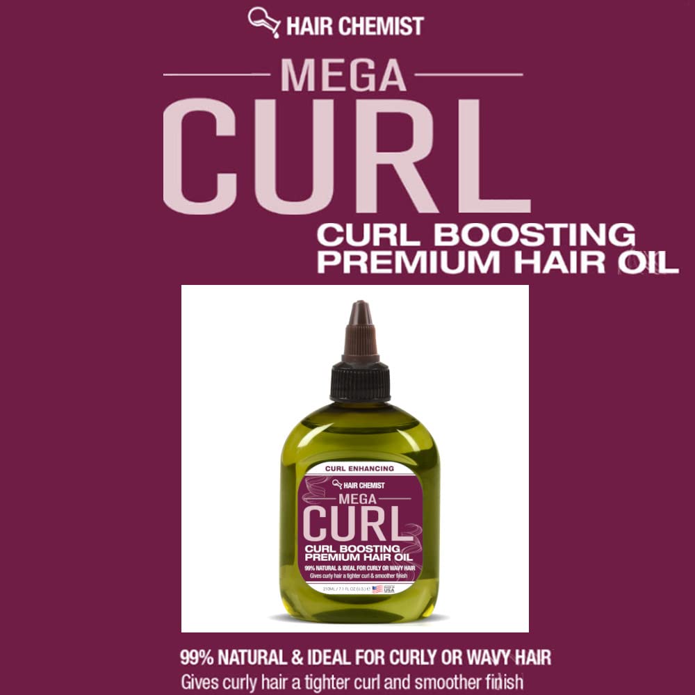 Hair Chemist Mega Curl Boosting Premium Hair Oil 7.78 Oz