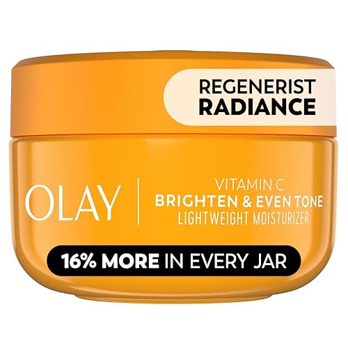 Olay Regenerist Radiance Vitamin C Face Moisturizer: Bright & Even Lightweight Cream for Women - Brightens, Hydrates, Evens Tone + Texture for Glowing