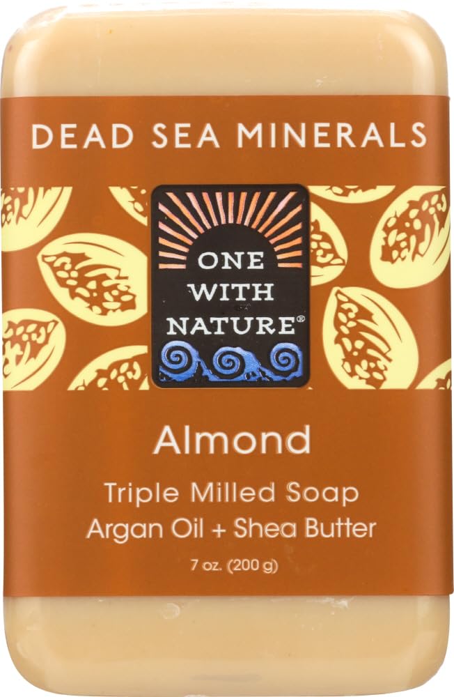 One With Nature Dead Sea Mineral Soap Almond - 7 oz