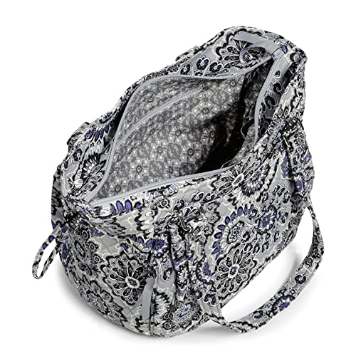 Vera Bradley Women's Cotton Glenna Satchel Purse, Tranquil Medallion - Recycled Cotton, One Size