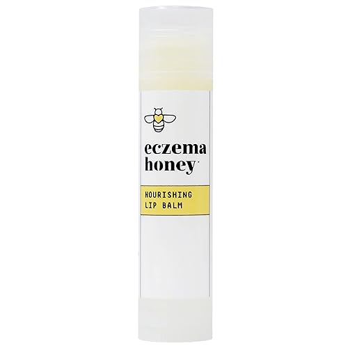 ECZEMA HONEY Nourishing Lip Balm - Organic Chapstick for Sensitive Skin - Daily Lip Moisturizer for Very Dry Lips - Mango Butter & Honey Lip Balm