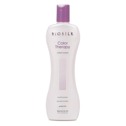 BioSilk Color Therapy Conditioner, Replenishes Moisture While Protecting Color, Enhances Vibrancy & Shine, Sulfate, Paraben & Cruelty-Free, 12 Oz