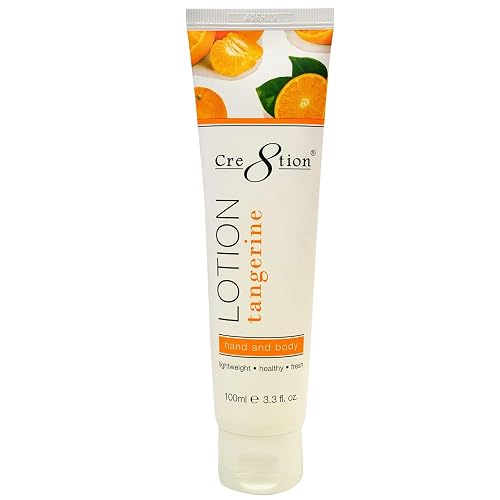 Cre8tion Spa Hand & Body Lotion Nourishing Skin Lotion Moisturizer From Dryness and Flaking 100 ml/fl. 3.3 oz (Tangerine)