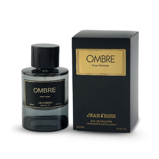Jean Rish Ombre Perfume for Men Eau De Parfum, Long-Lasting Luxury Fragrance, Made In USA - Lemon, Mint, Green Apple, Vanilla, Cedar Scent - 100ml Beauty & Personal Care Jean Rish