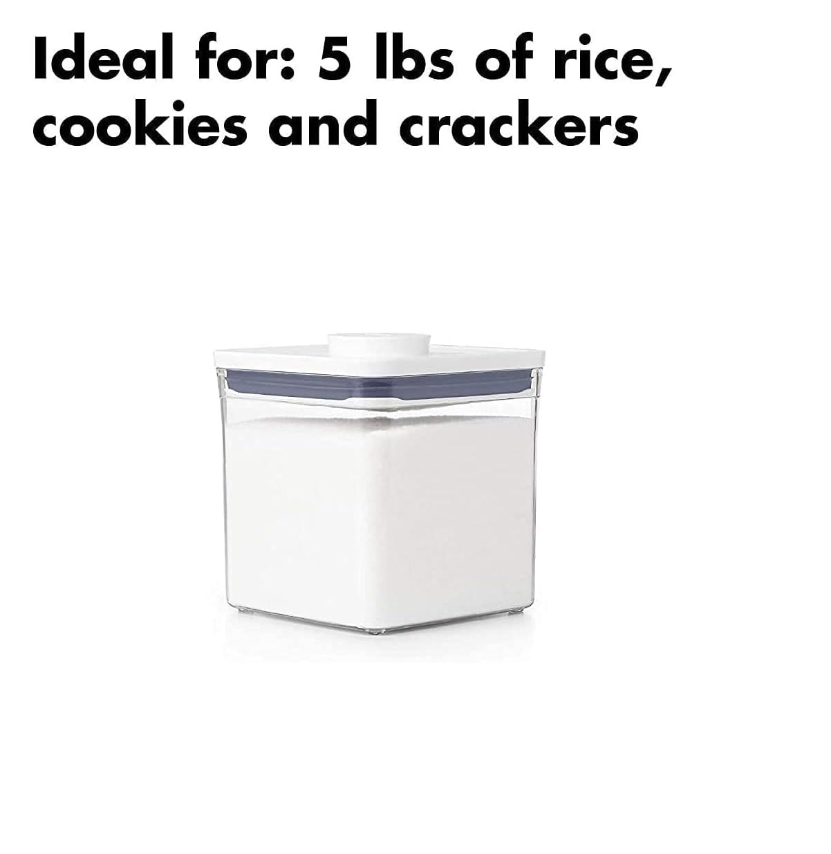 OXO Good Grips POP Container 2.8-Quart Square Airtight Food Storage for Sugar and More (Set of 4)