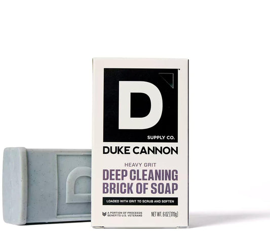 Duke Cannon Supply Co. Heavy Grit Deep Cleaning Brick Of Soap For Men - Aloe Vera + Shea Butter - Mandarin and Mint (6oz) Beauty & Personal Care Duke Cannon Supply Co.