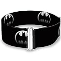 Buckle-Down Women's Cinch Belt Bat Signal-4 BlackSilver Fade 23 to 42 Inch, Multicolor