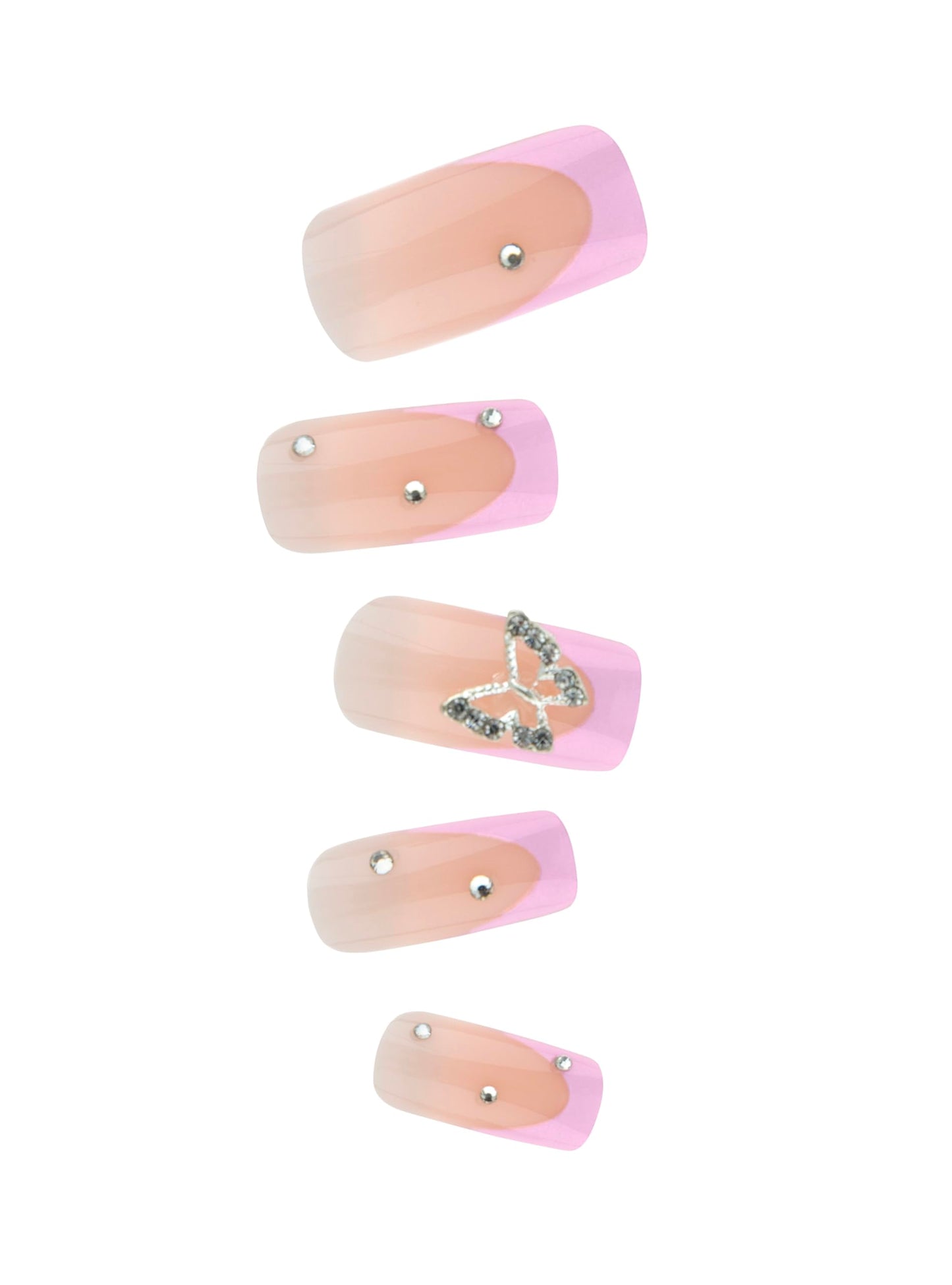 Glamify by Absolute New York Couture Press On Nails - Luxury Rhinestone & Charm Fake Nails, Glossy Reusable Salon Style Acrylic Nails Kit with Glue Beauty & Personal Care Absolute New York