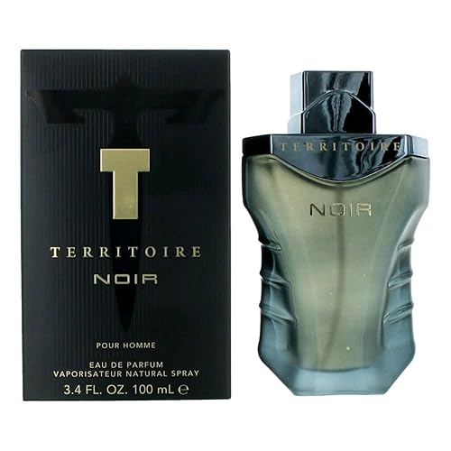 Territoire by Yzy Noir Eau De Parfum Spray for Men, 3.4 Ounce
