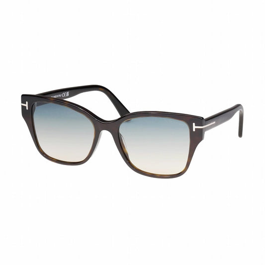 Tom Ford ELSA FT 1108 Dark Tortoise/Green Shaded 55/17/140 women Sunglasses