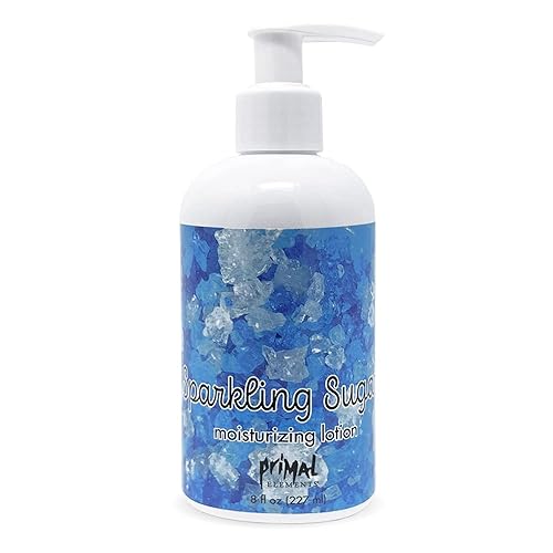 Primal Elements Body Lotion, Moisturizing Shea Butter Cream for Hands & Body, 8 oz - Sparkling Sugar