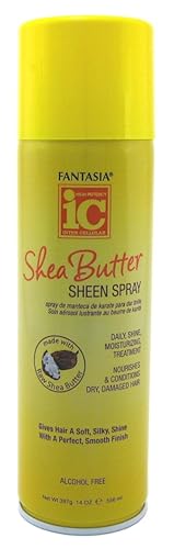 Fantasia Shea Butter Sheen Spray 14 Ounce (414ml) (6 Pack)