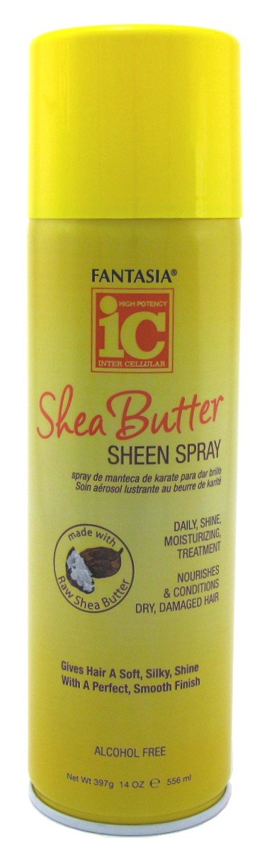 Fantasia Shea Butter Sheen Spray 14 Ounce (414ml) (6 Pack)