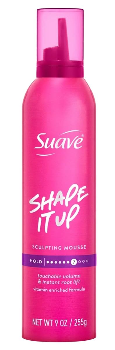 Suave Mousse Shape It Up Sculpting 9 Ounce (Pack of 3)