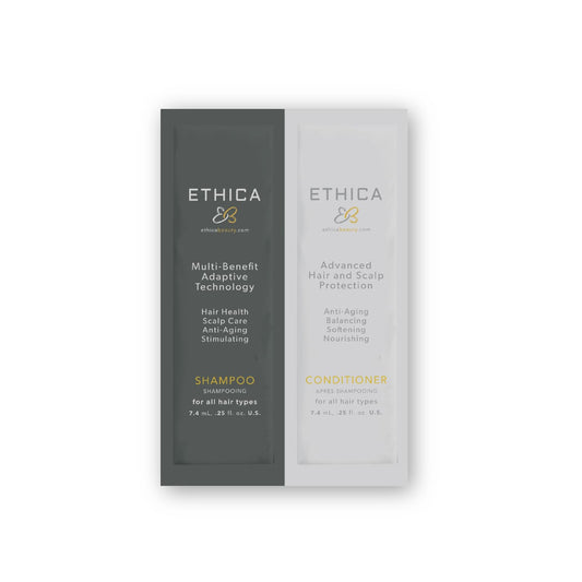 Shampoo and Conditioner. Clarifying & Deep Conditioning. Promotes Strong, Healthy Hair, Scalp, and Hair Growth (Travel Size)