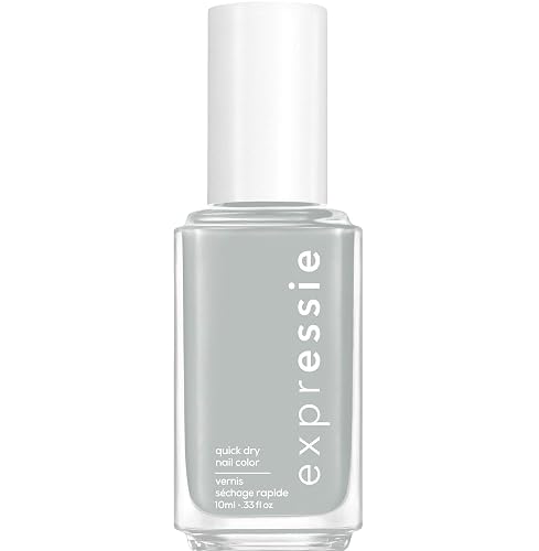 essie Expressie Nail Polish, Quick-Dry Light Gray Nail Polish, Vegan, In The Modem, 0.33 fl oz Beauty & Personal Care essie