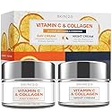 Skin 2.0 Vitamin C & Collagen Face Moisturizer - Anti Aging Day & Night Cream for Smooth & Radiant Skin, Firms & Restores Dull Complexion